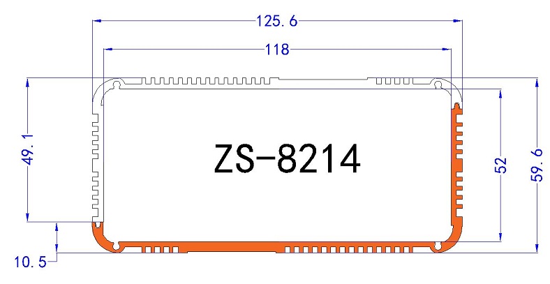 8214鋁型材外殼超聲波探測(cè)儀儀表外殼.jpg